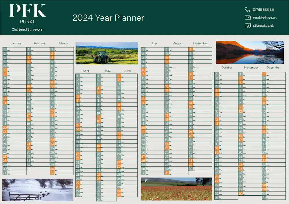 Free 2024 Wall Planner